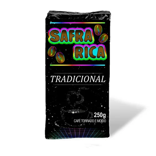 Café Torrado E Moído Safra Rica Tradicional Vácuo 250g - SAFRA RICA - Mercearia