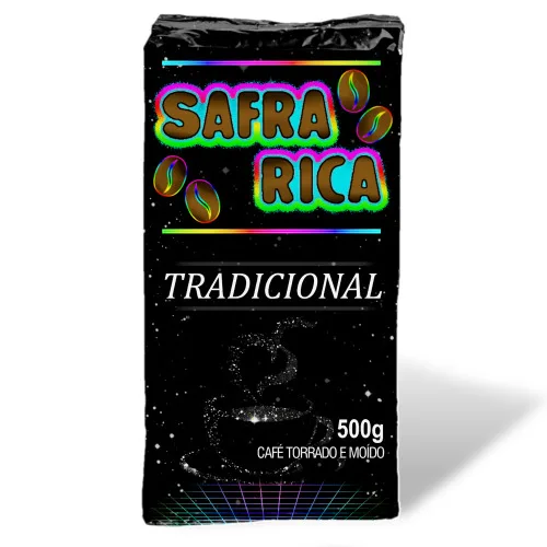 Café Torrado E Moído Safra Rica Tradicional Vácuo 500g - SAFRA RICA - Mercearia