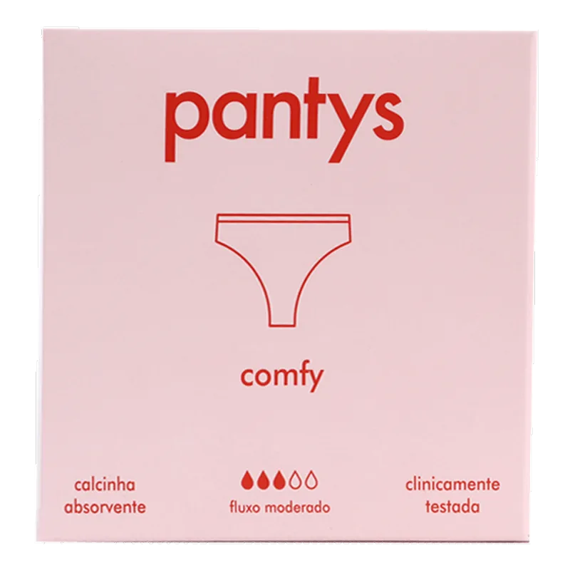 Calcinha Absorvente Pants Comfy Fluxo Moderado PP 1 Unidade