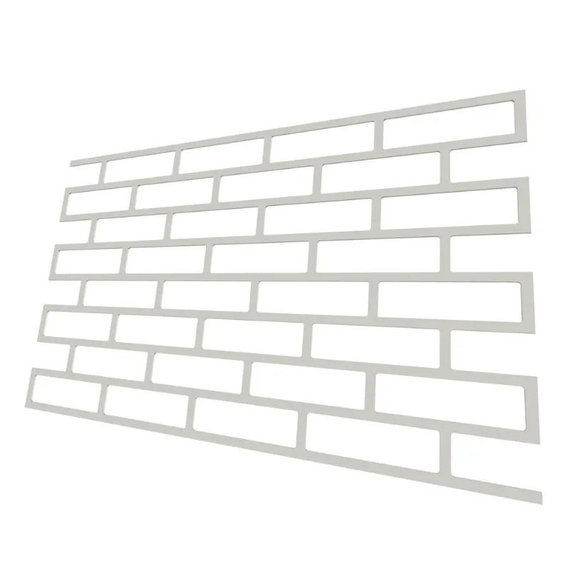 Stencil Para Tijolo Branco Reutilizável Para Massas (1Mm)