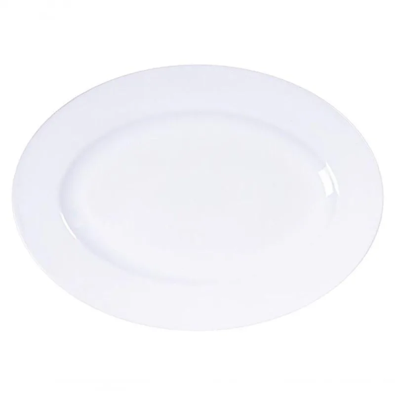 Travessa Oval Tramontina Maria Augusta Em Porcelana Branca 40x29cm - Tramontina - Utilidades Domesticas