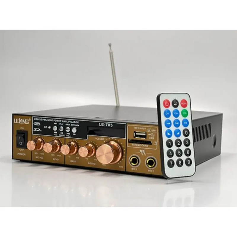 Amplificador Karaoke 2 Canais - Lelong Le 705
