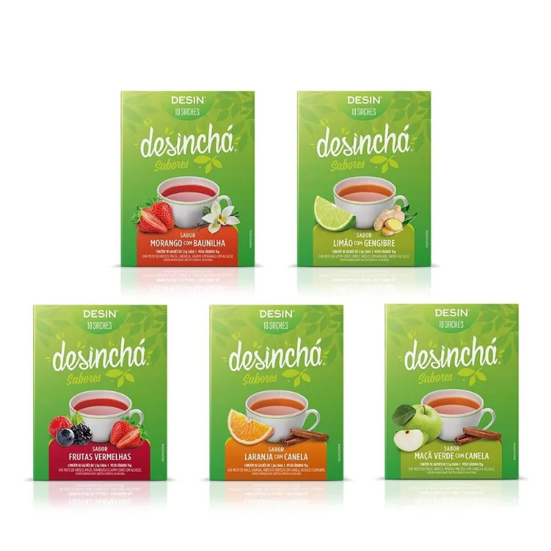 Combo Desinchá 10 Sachês - Sabores