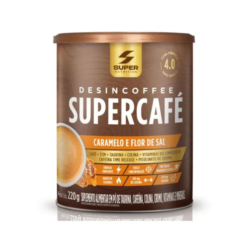Desincoffee Super Café Caramelo e Flor De Sal Super Nutrition 220g