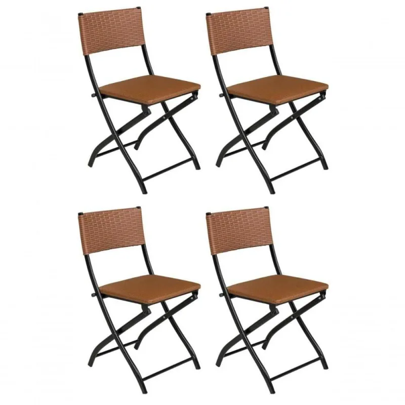 Cadeira Dobravel Bar, Lanchonete Caramelo - Kit 4 Pc - OUTRAS - Móveis