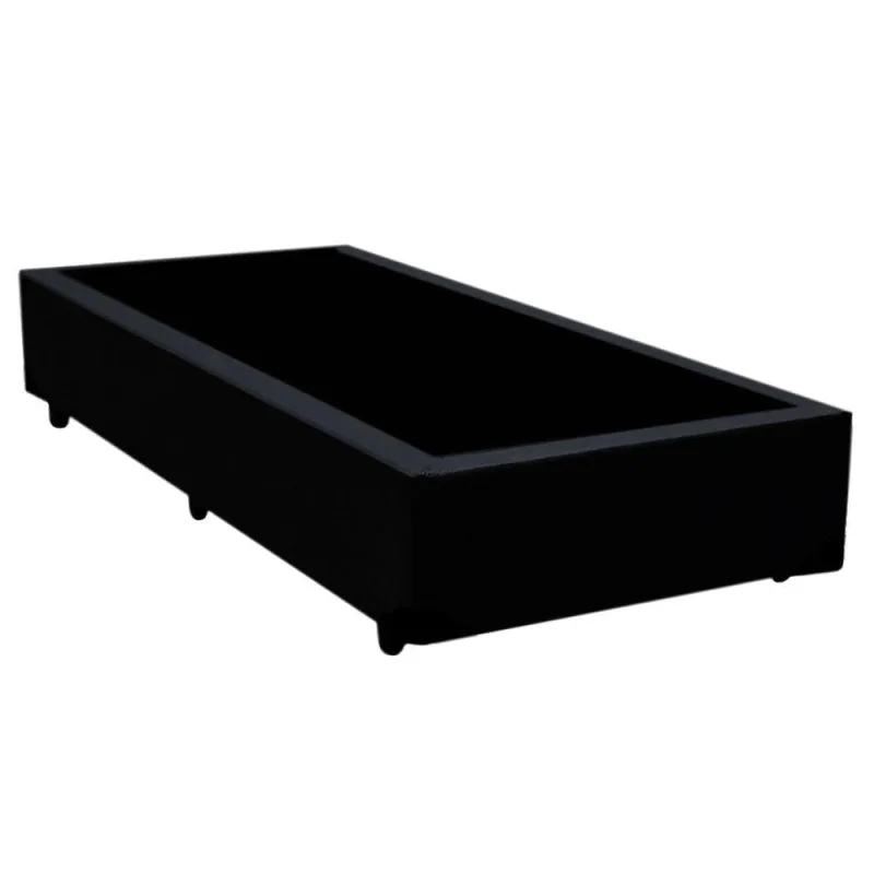 Cama Box Solteiro Sintético Sereneprime Preto 88x188x40 - OUTRAS - Colchões