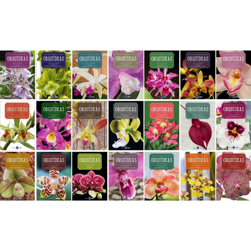 COLEÇÃO ENCICLOPÉDIA DAS ORQUÍDEAS (21 VOLUMES)