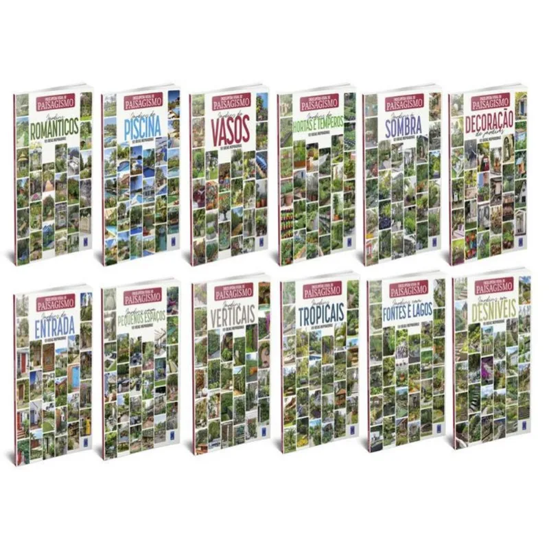 ENCICLOPÉDIA VISUAL DO PAISAGISMO - COLEÇÃO COMPLETA - 12 LIVROS
