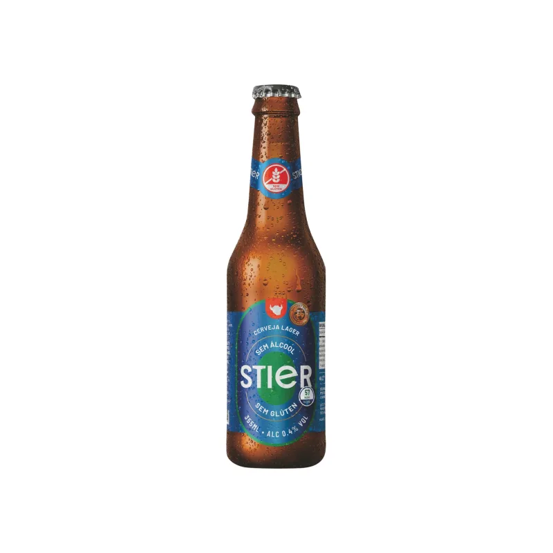 Cerveja Lager Zero Álcool sem Glúten Stier Long Neck 355ml - Stier - Bebidas