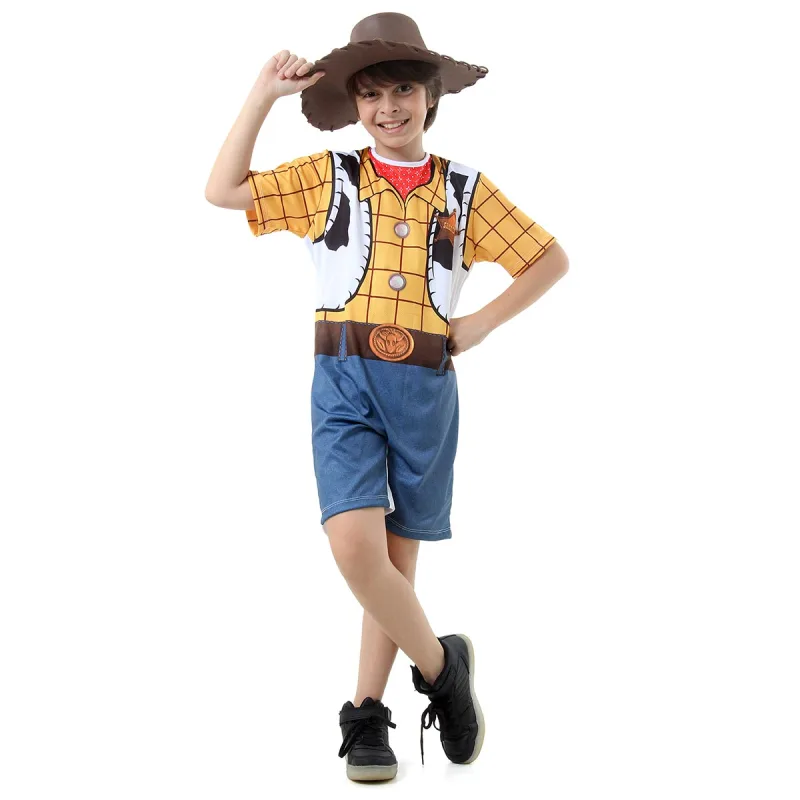 Fantasia Woody Curto Infantil - Disney - Toy Story - disney