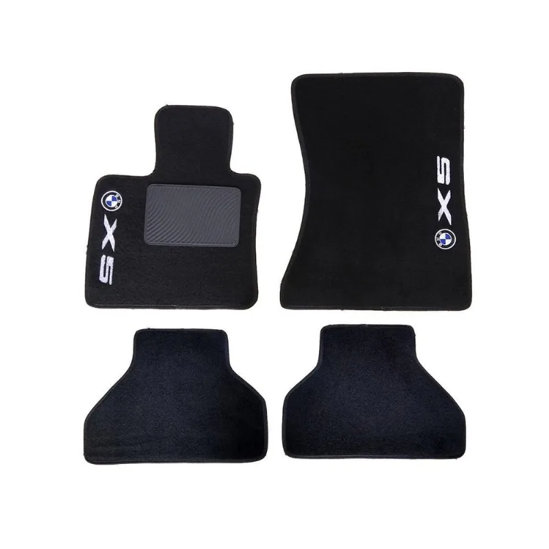Tapete De Carpete Para Bmw X5 2009 Até 2019 Preto