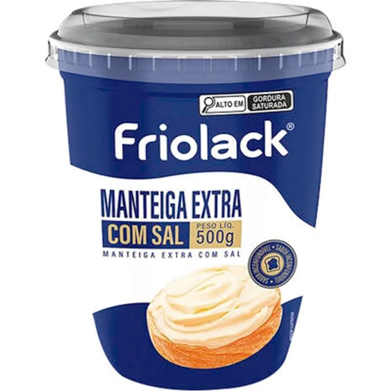 Manteiga Friolack Com Sal 500g
