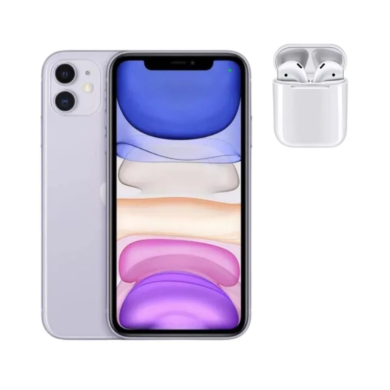 Apple Iphone 11 Lilás 128gb Vitrine + Fone Bluetooth