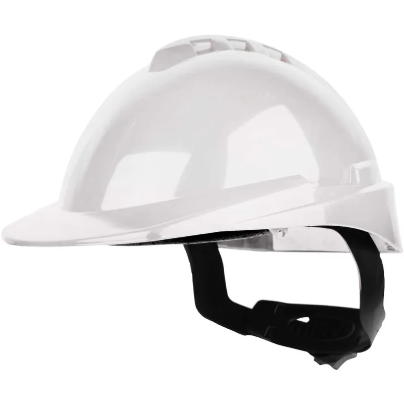 Capacete aba frontal branco com catraca e jugular Milenium 904906 - LIBUS - LIBUS - Epi
