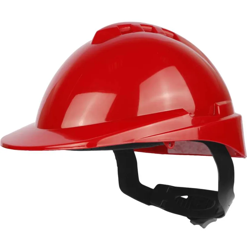 Capacete aba frontal vermelho com catraca e jugular Milenium 904912 - LIBUS - LIBUS - Epi
