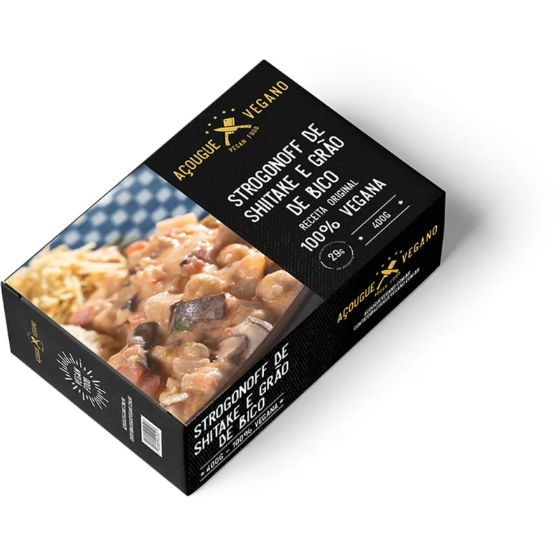 Strogonoff Vegan Food Shiitake Grão de Bico 400g