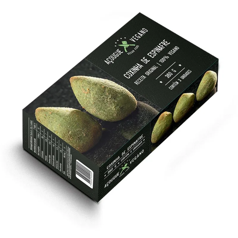 Coxinha Vegan Food Espinafre 360g