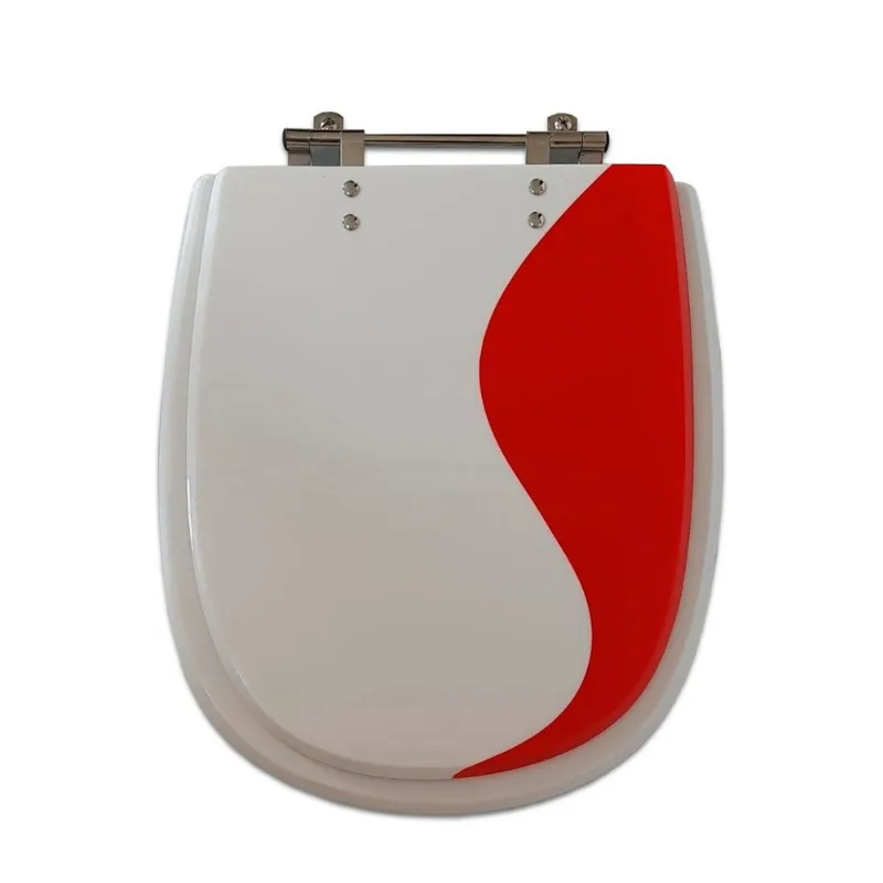 Assento Sabatini Duo Branco/Vermelho Poliart