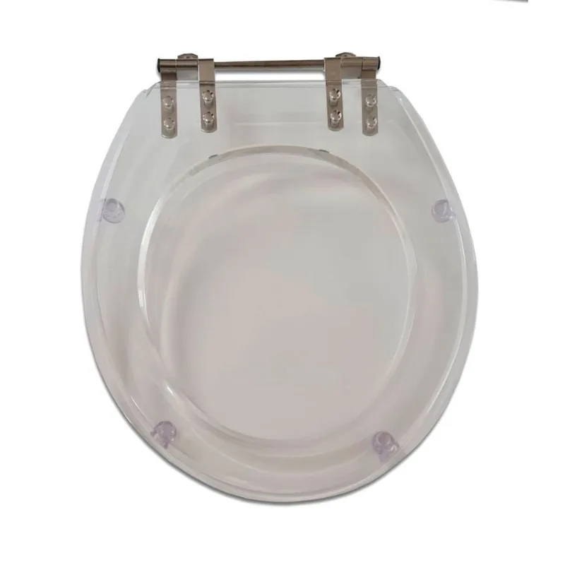 Assento Oval Liso Incolor Poliart