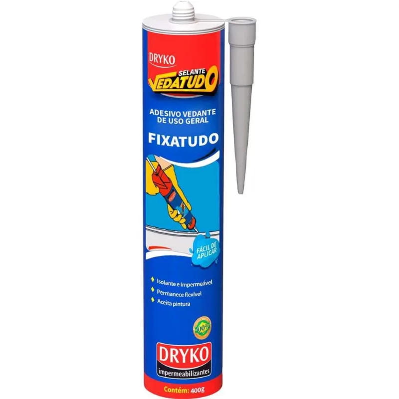 Selante de Poliuretano, Branco, 400 g, Vedatudo Dryko Branco OstenVonder - Dryko