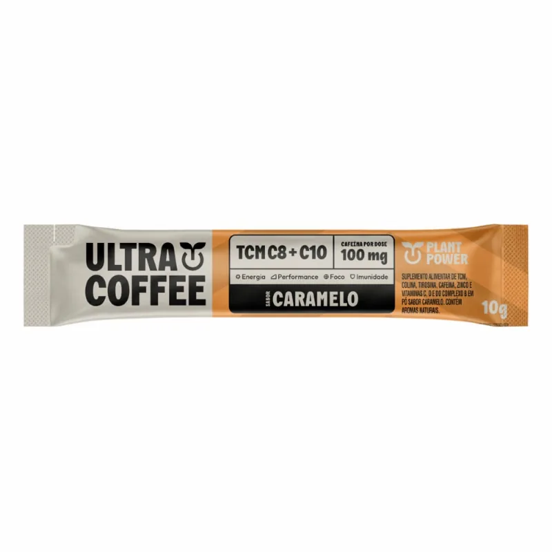 Suplemento Alimentar Ultracoffe Plant Power Caramelo 10g