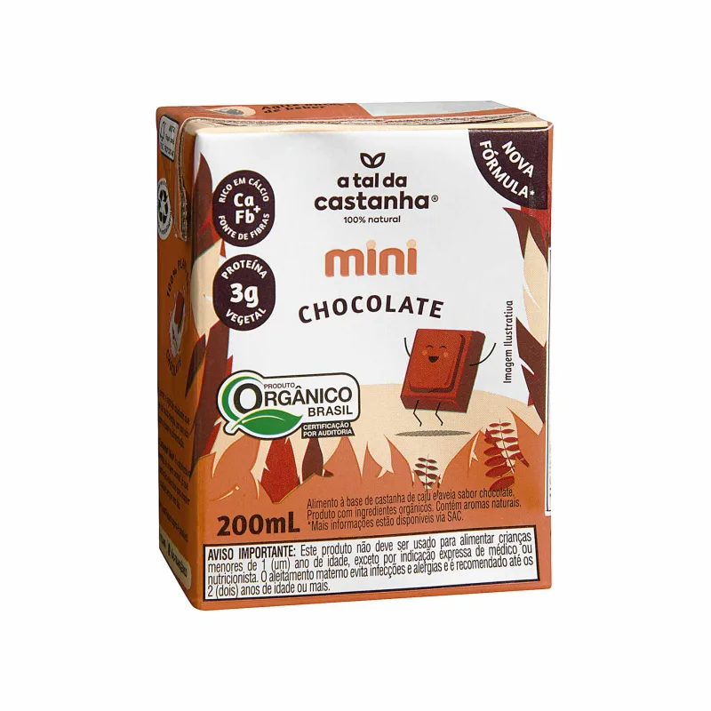 Bebida de Castanha-de-caju Mini sabor Chocolate A Tal da Castanha 200ml - a Tal da Castanha - Bebidas