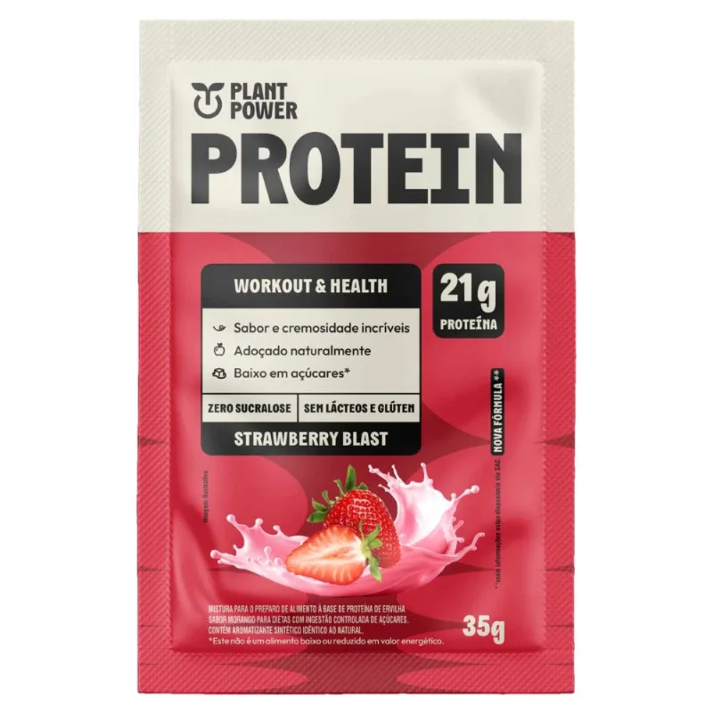 Protein Plant Power Sabor Strawberry Blast 35g