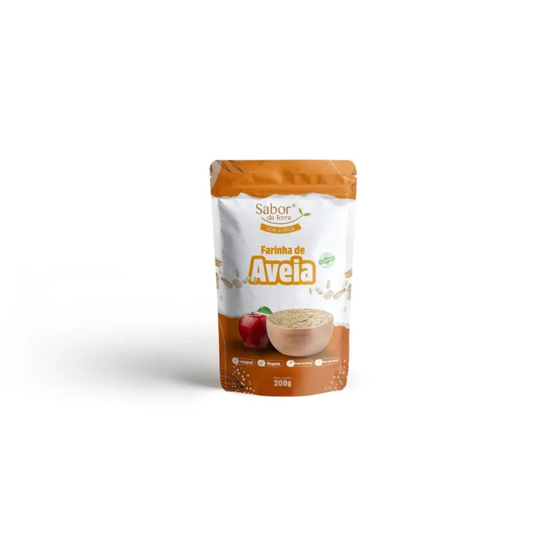 Farinha De Aveia Sem Glúten Sabor Da Terra 200G