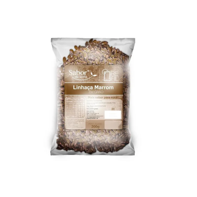 Semente De Linhaça Marrom Sabor Da Terra 200G