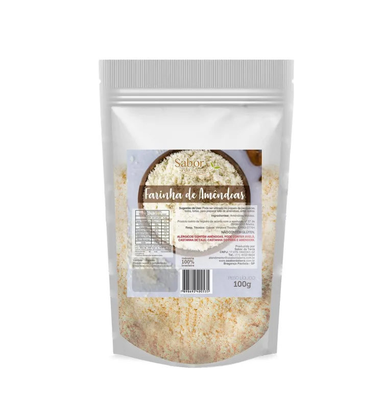 Farinha De Amêndoas Sabor Da Terra 100g - Não Informado - Mercearia