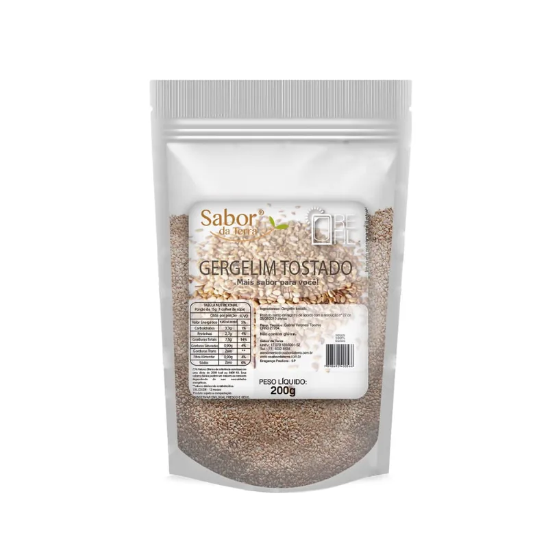 Gergelim Tostado com Casca Sabor da Terra 200g
