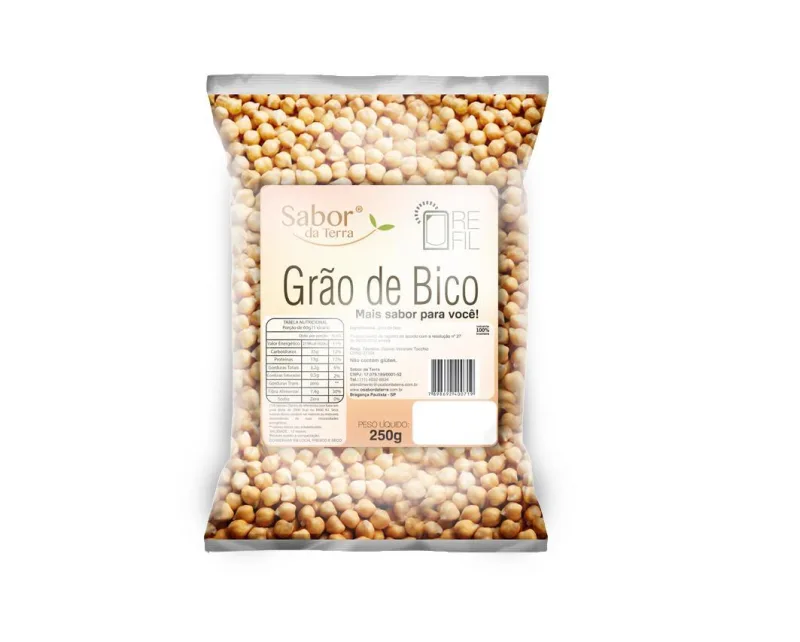 Grão De Bico Sabor Da Terra 250g - Não Informado - Mercearia