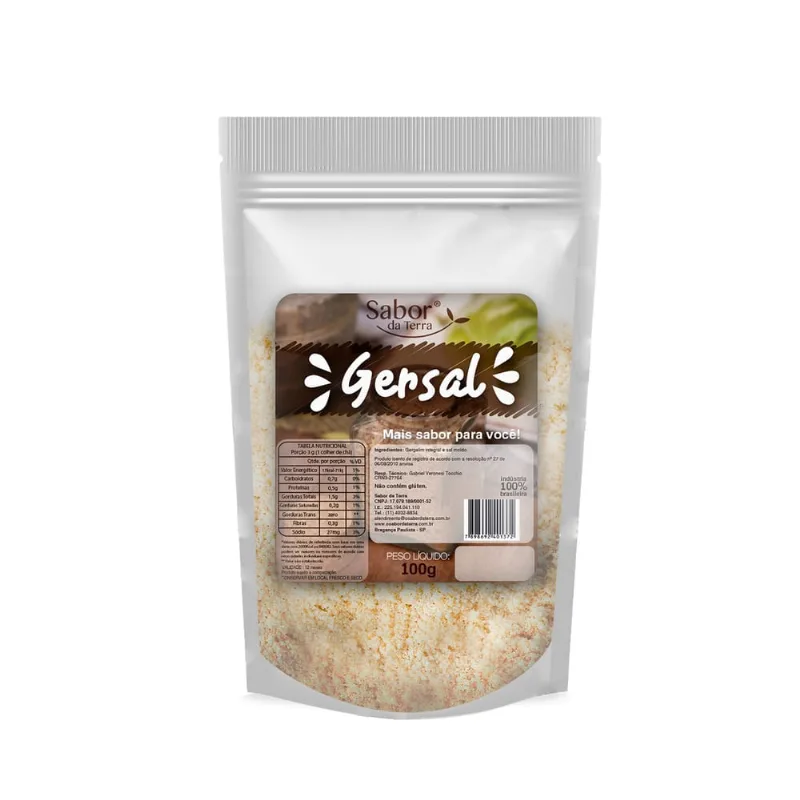 Gersal Gergelim Salgado Sabor da Terra 100g
