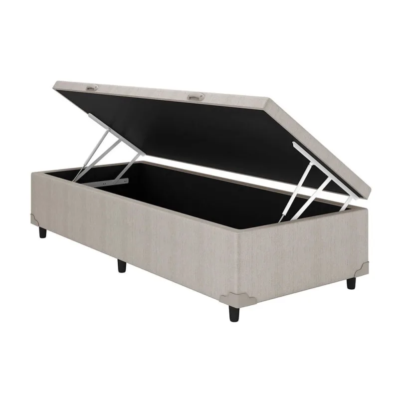Cama Box Baú Solteiro Universal Courano Clean (88x188x35) - Costa Rica - Não Disponível - Móveis