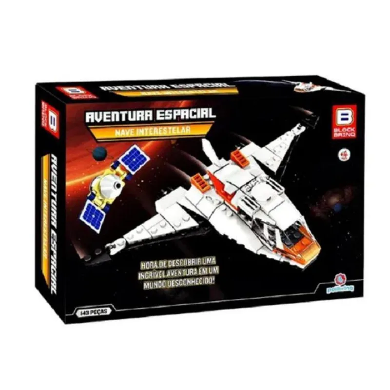 Nave Interestelar Aventura Espacial 143 Peças - Polibrinq B