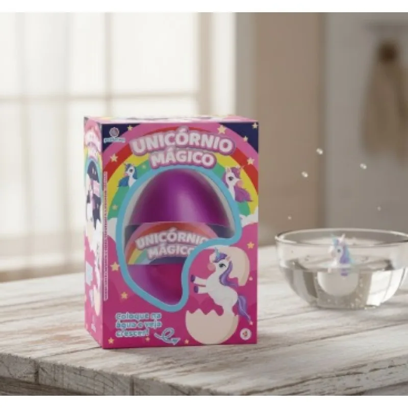 Brinquedo Choca Ovo Unicórnio Mágico Polibrinq