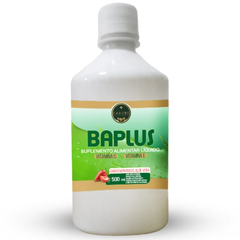 SUPLEMENTO BAPLUS SUCO ALOE VERA BABOSA MORANGO 500ML CADORE - Cadore - Suplementos Alimentares