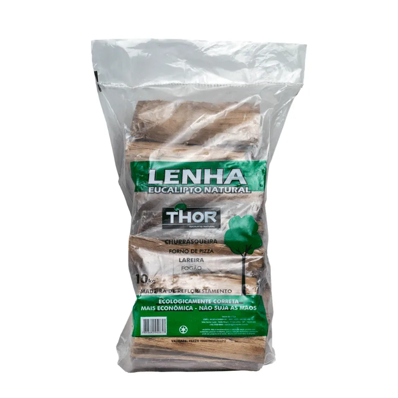 Lenha de Eucalipto Natural Thor 10 kg