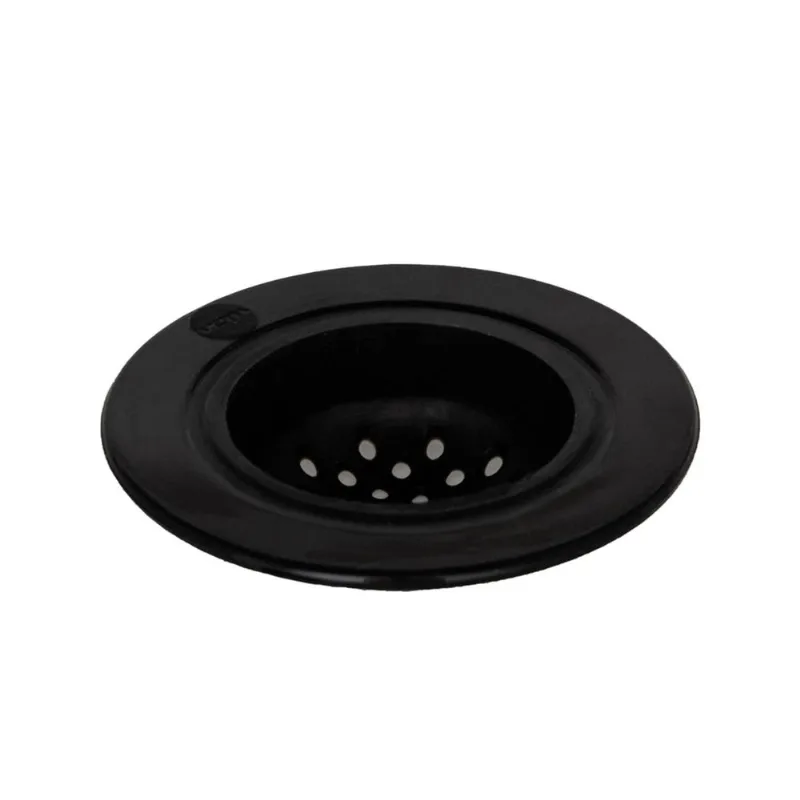 Ralo de Pia 8,5cm x 5,5cm Preto em Silicone