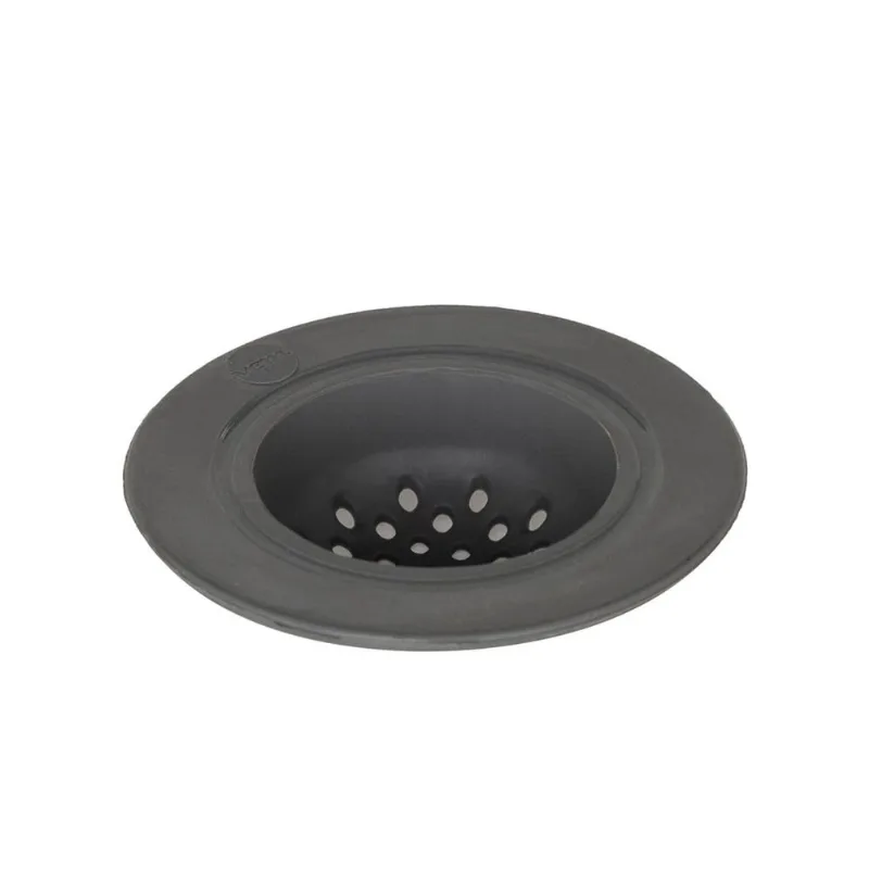 Ralo de Pia 8,5cm x 5,5cm Cinza em Silicone