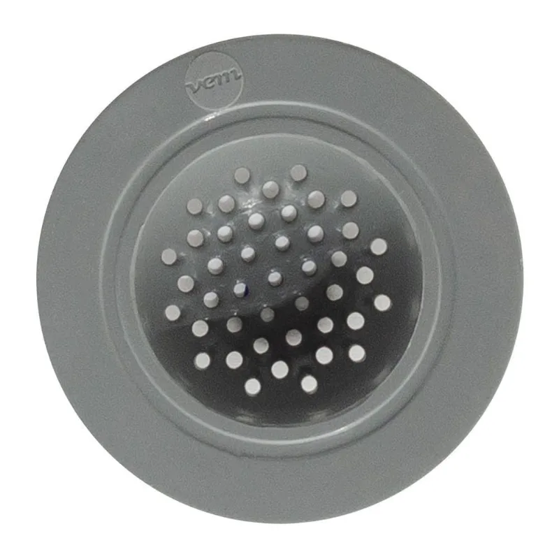 Ralo De Pia Facility 12cm X 7cm Silicone Cinza Vem