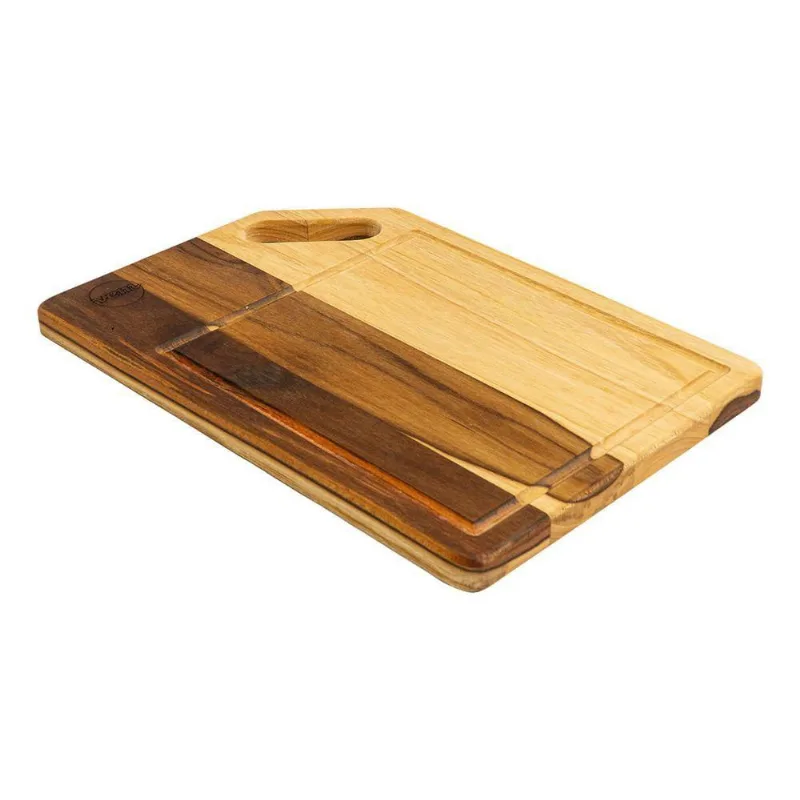Tábua Wooden Glow Retangular M Com Alça Vazada 38x27cm Em Madeira