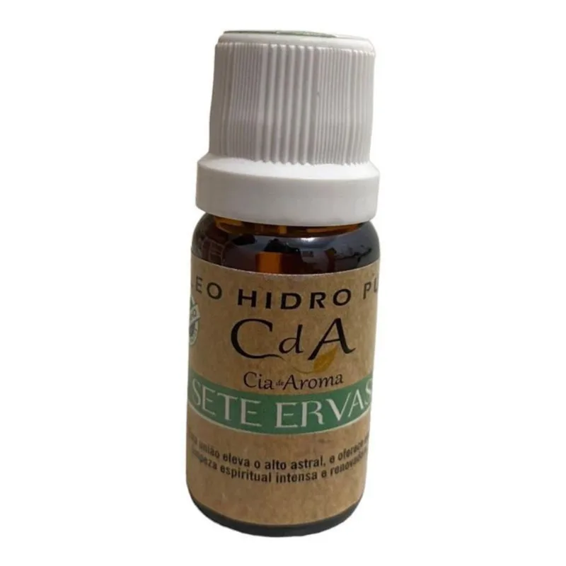 Óleo Hidrossolúvel Sete Ervas Puro Para Umidificadores 10ml