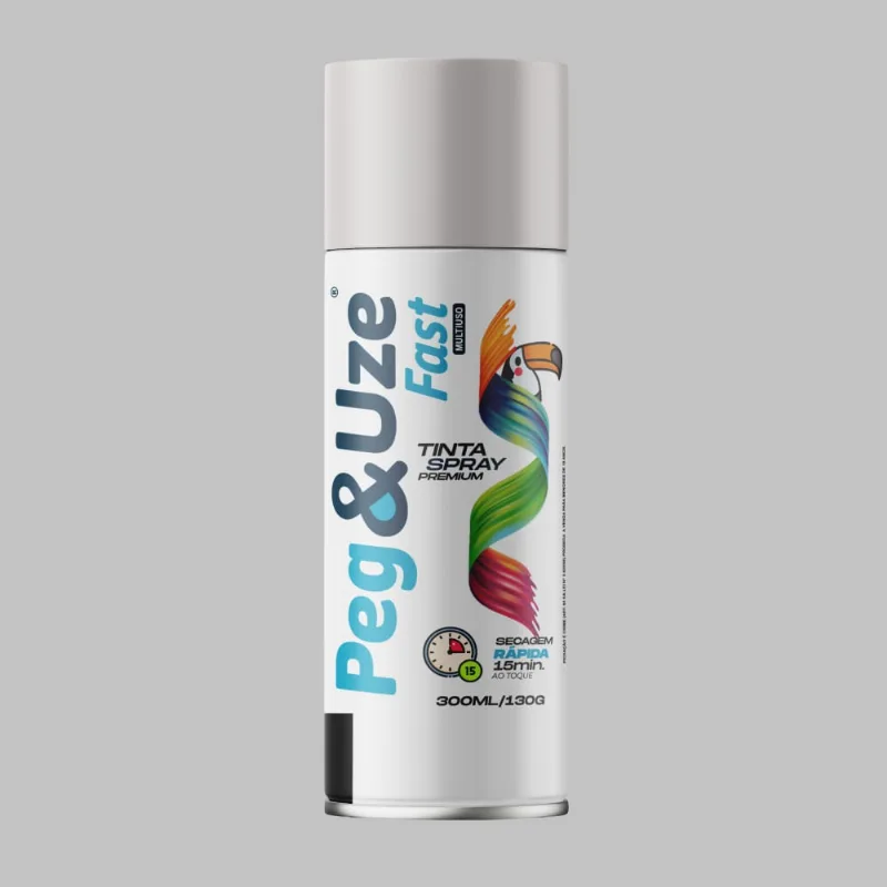 Tinta Spray Uso Geral Fosco 300ml Peg e Use Tinta Spray Uso Geral Branco Fosco 300ml Peg e Use