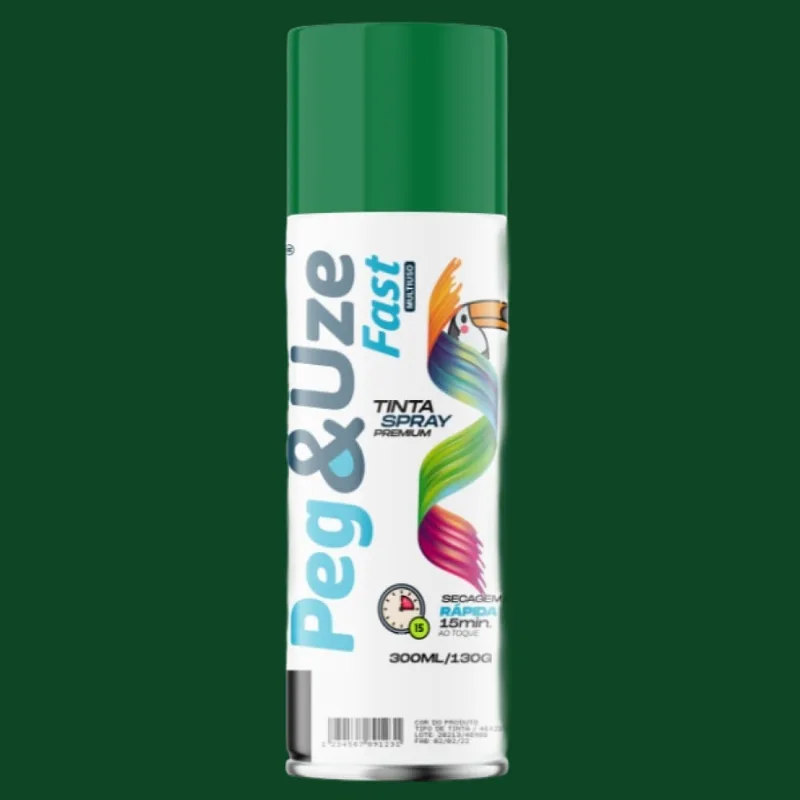 Tinta Spray Uso Geral 300ml Peg e Use Tinta Spray Uso Geral Verde Escuro 300ml Peg e Use