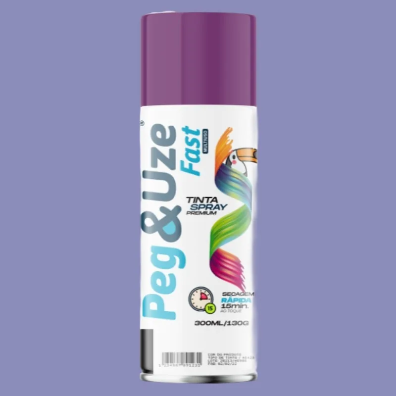 Tinta Spray Uso Geral 300ml Peg e Use Tinta Spray Uso Geral Violeta 300ml Peg e Use