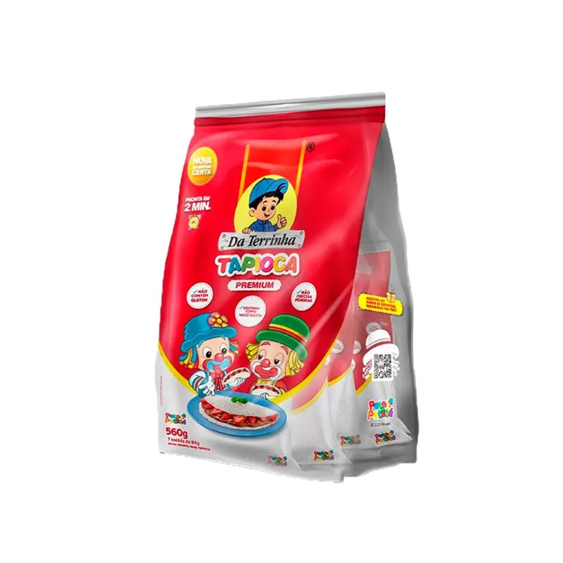 Goma para Tapioca Da Terrinha Patati Patata Porcionada 560g