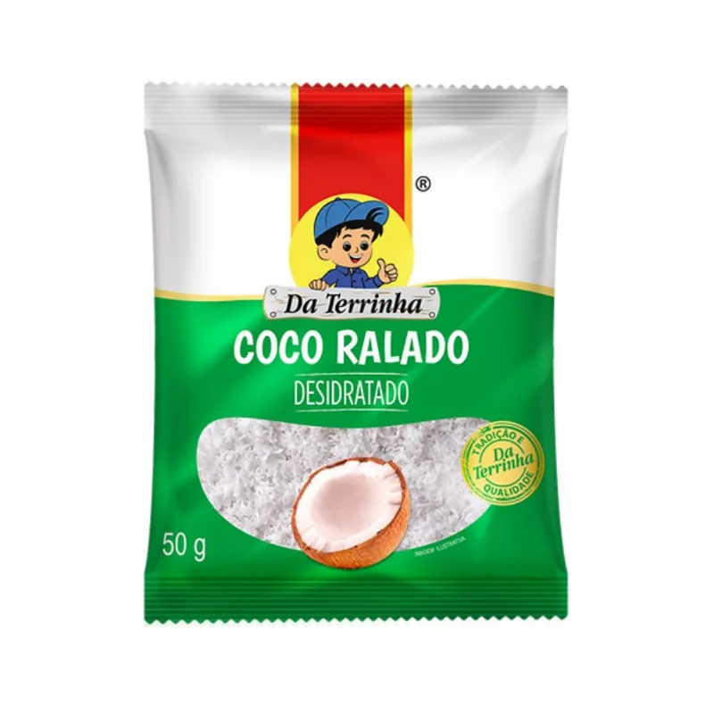 Coco Ralado Desidratado Da Terrinha 50g