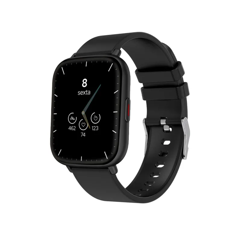 "Smartwatch Geonav WB Tela 1,85"" 45mm 24 Modos Esportivos Fitness Tracker Preto" - Geonav - Relógios