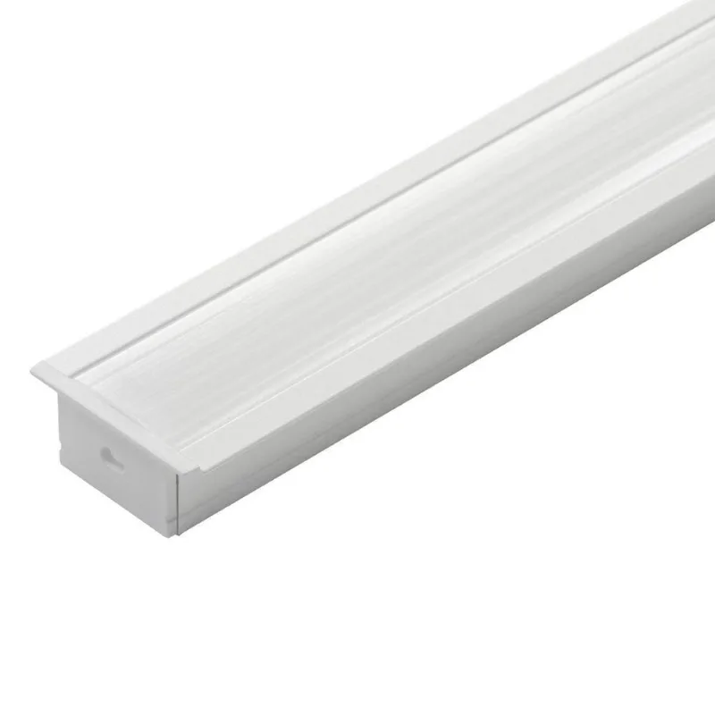 Perfil De Embutir Para Fita Led Nordecor 43mm Branco - 3 Metros